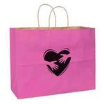 Buy Foil Stamped iBreast Cancer Awareness Pink Matte Shopper Bag