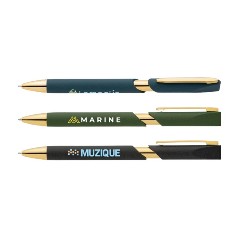 Main Product Image for Imprinted Aurelia Recycled Plastic Gold Trim Pen