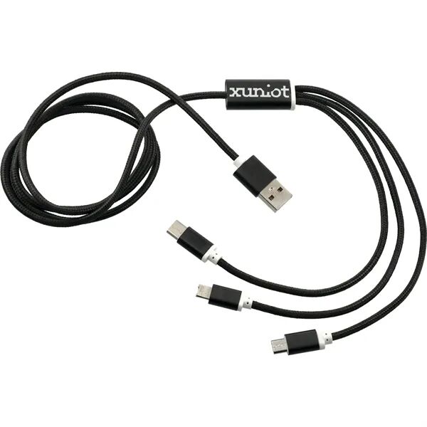 Main Product Image for Custom Logo Realm 3-in-1 Long Charging Cable