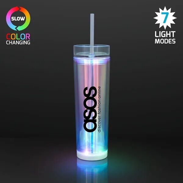 Main Product Image for Branded Iridescent Light Cup, LED Tumbler 17 oz.