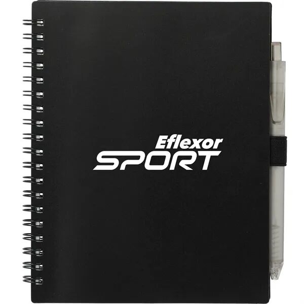 Main Product Image for Custom Printed FSC(R) Recycled 5.5' x 7' Spiral Notebook w/ Pen