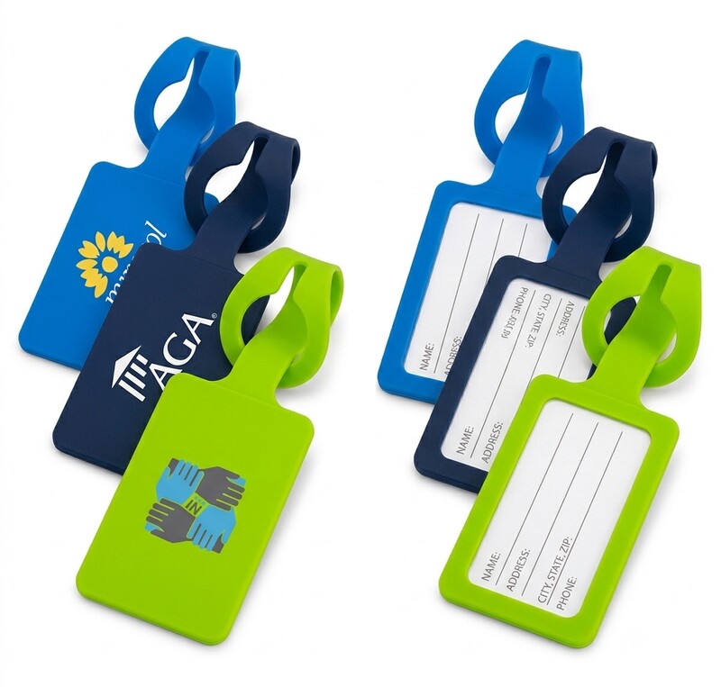 Main Product Image for Imprinted Silicone Luggage Tag