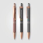 Buy Custom Imprinted Phoenix Softy Rose Gold Metallic Pen w/ Stylus