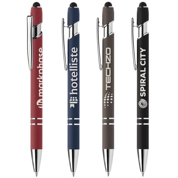 Main Product Image for Laser Engraved Ellipse Softy Recycled Pen with Stylus
