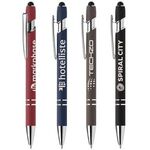 Buy Laser Engraved Ellipse Softy Recycled Pen with Stylus