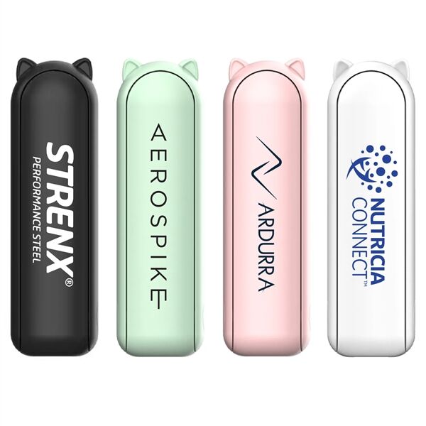 Main Product Image for Custom 3 Speed USB Rechargeable Handheld Fan & Power Bank