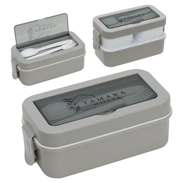 Main Product Image for Connoisseur 3-Compartment Stackable Lunch Box with Utensils