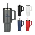 Buy Branded Pinnacle Recycled Travel Tumbler with Straw 40oz