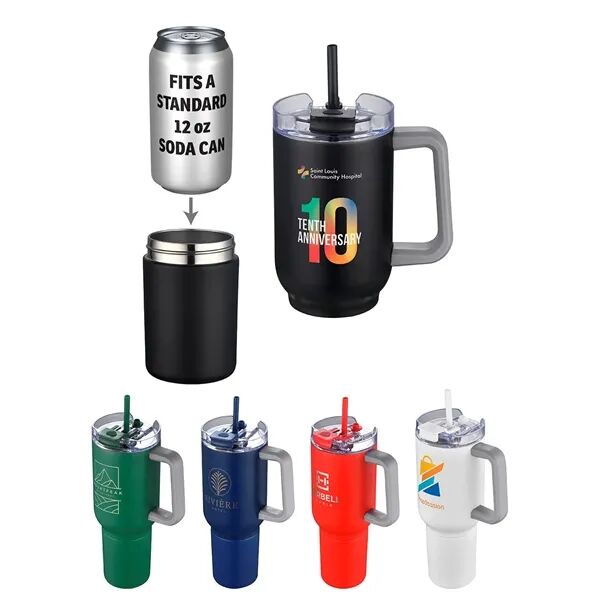 Main Product Image for Custom Printed Novo Combo Travel Mug and Can Cooler 20 oz