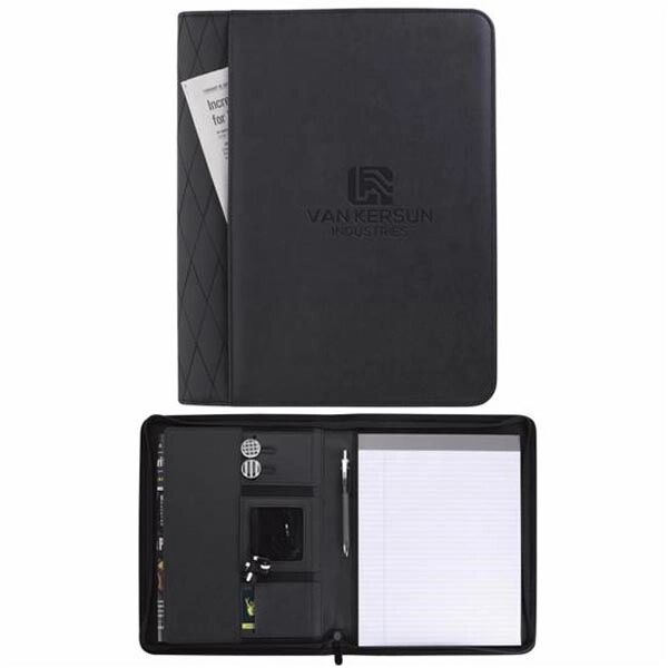 Main Product Image for Custom Imprinted Stitch Zippered Padfolio