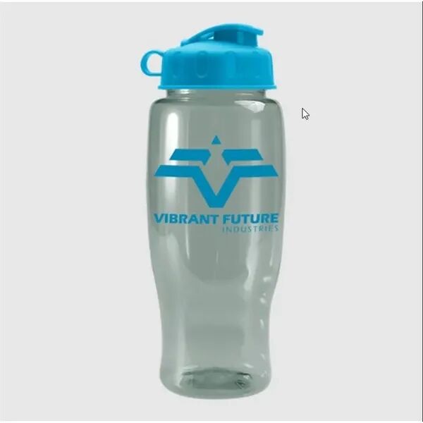 Main Product Image for Custom Printed UpCycle Poly-Pure Transparent Bottle 27 oz