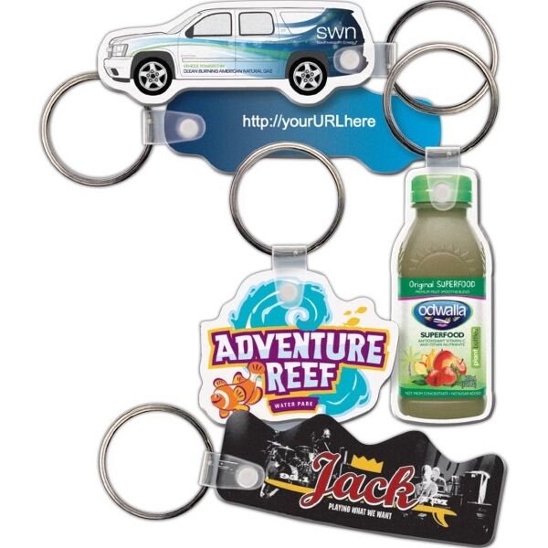 Main Product Image for Custom Printed Key Tag - Custom Shape - Full Color