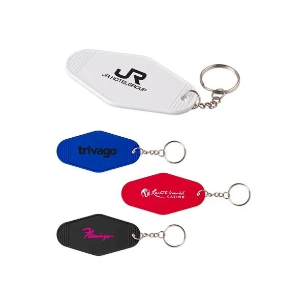 Main Product Image for Custom Printed Motel Style Keychain