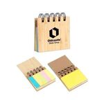 Buy Custom Printed Bamboo Pocket Sticky Notebook