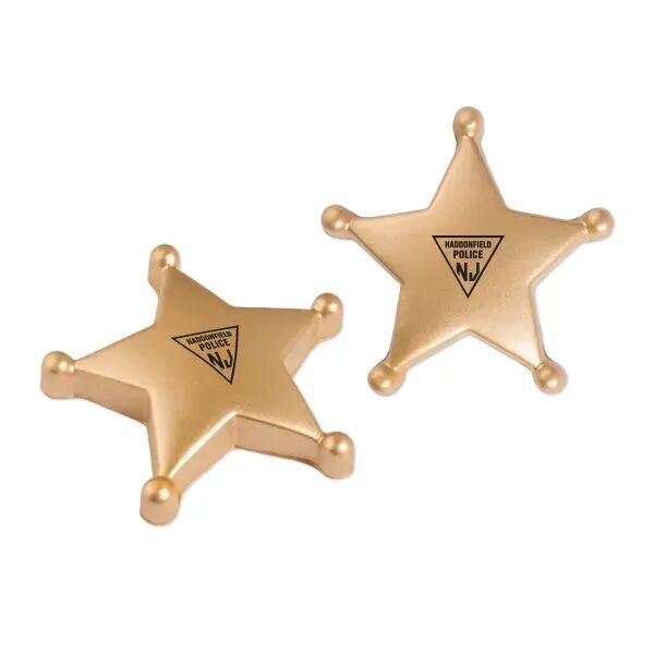 Main Product Image for Custom Printed Sheriff Star Stress Reliever