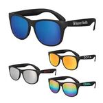 Buy Custom Printed Classic Black Frame Mirror Lens Sunglasses
