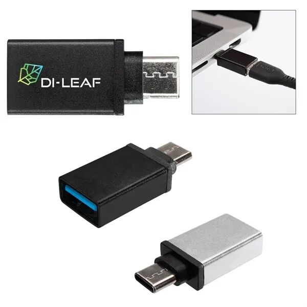 Main Product Image for Custom Printed USB-A To Type-C Adapter