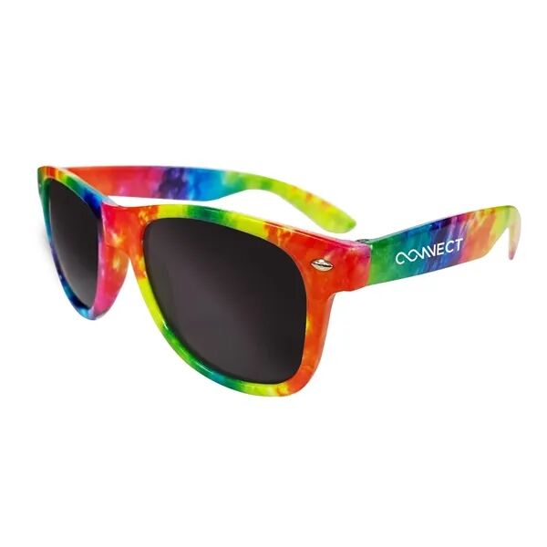Main Product Image for Custom Printed Tie Dye Malibu Sunglasses