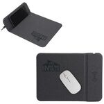 Buy Debossed Azure 15W Wireless Charger Mouse Pad with Kickstand