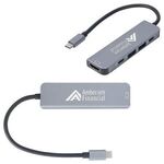 Buy Custom Printed Zing USB-C 5-Port Hub with USB-A, USB-C & HDMI