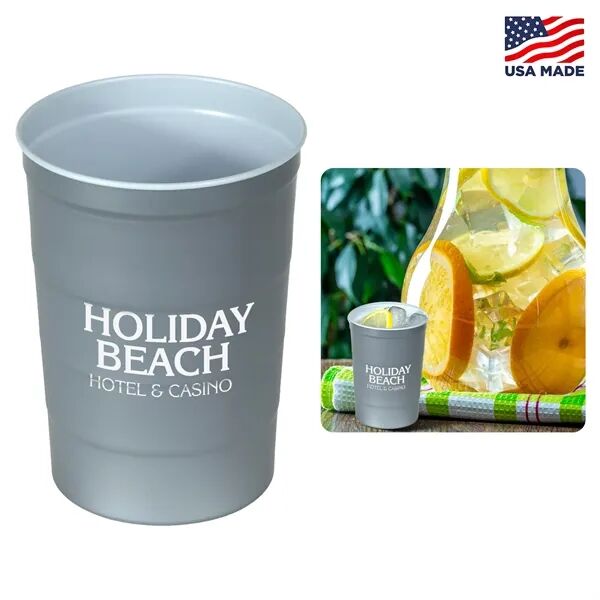 Main Product Image for Custom Printed Metal Cup 16oz
