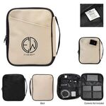Buy Custom Printed Hudson Recycled Leatherette Tech Organizer