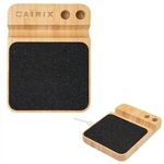Buy Laser Engraved 10W Bamboo Wireless Charger With Pen Holder