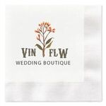 Buy Custom Printed Full Color 3 Ply Premium Coined Beverage Napkins
