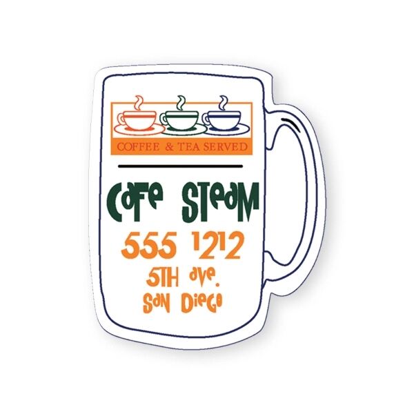 Main Product Image for Full Color  Coffee Mug Shape Vinyl Magnet