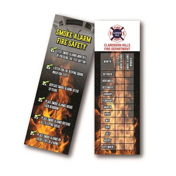 Main Product Image for Custom Printed Fire Prevention Safety Smoke Alarm Bookmark