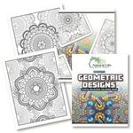 Buy Custom Printed Geometric Designs Stress Relieving Coloring Book