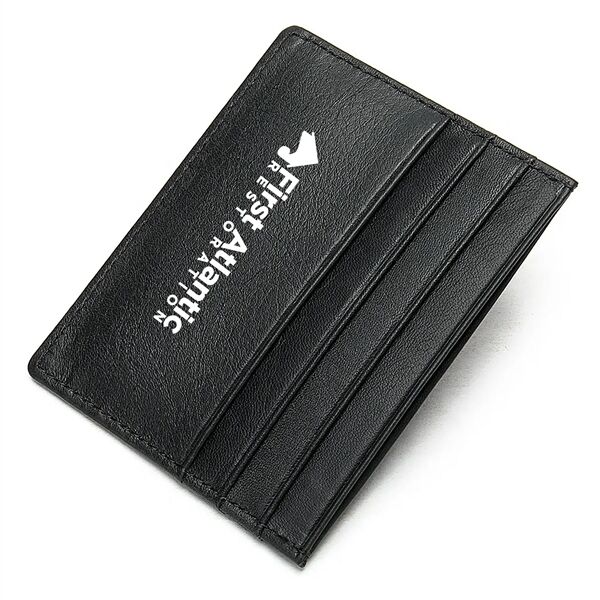 Main Product Image for Custom Printed Leather Card Wallet with RFID Protection