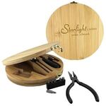 Buy Laser Engraved Eco-Friendly Bamboo Storage Box 10 Piece Tool Kit