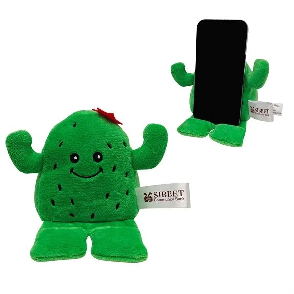 Main Product Image for Custom Logo Phone Pals(TM) Weighted Plush Phone Holder - Cactus