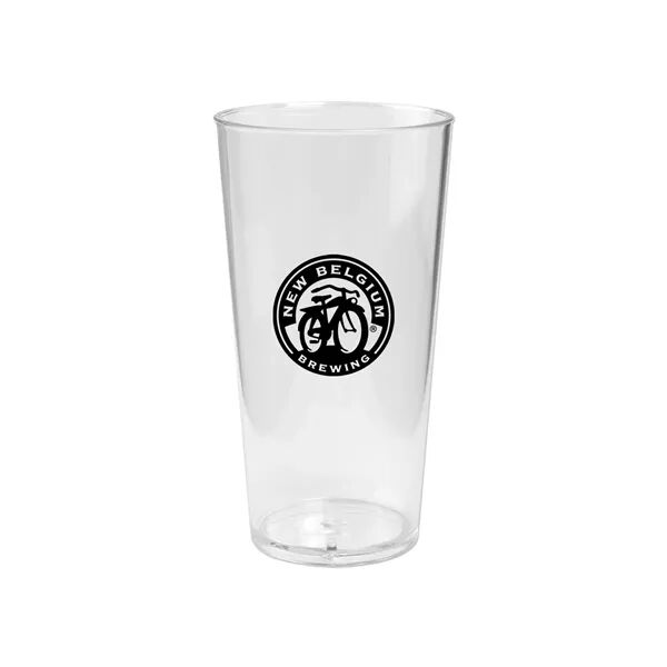 Main Product Image for Custom Logo Plastic Pint Glass 20 Oz