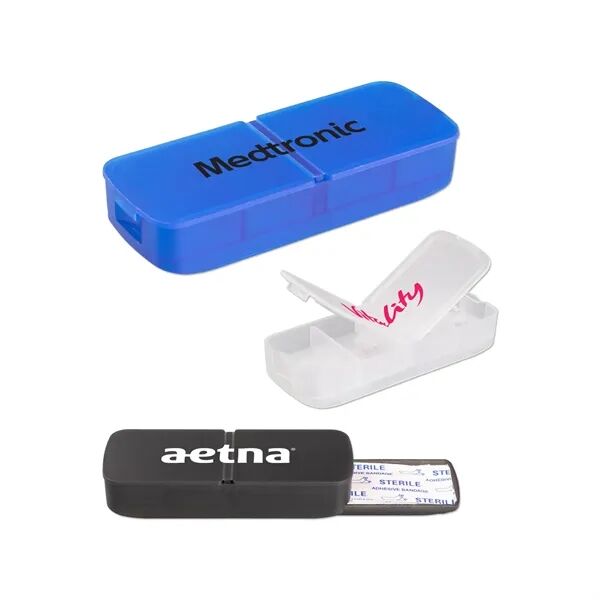 Main Product Image for Branded Pill Holder With Bandage Dispenser