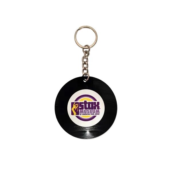 Main Product Image for Custom Printed Recycled Vinyl Record Keychain