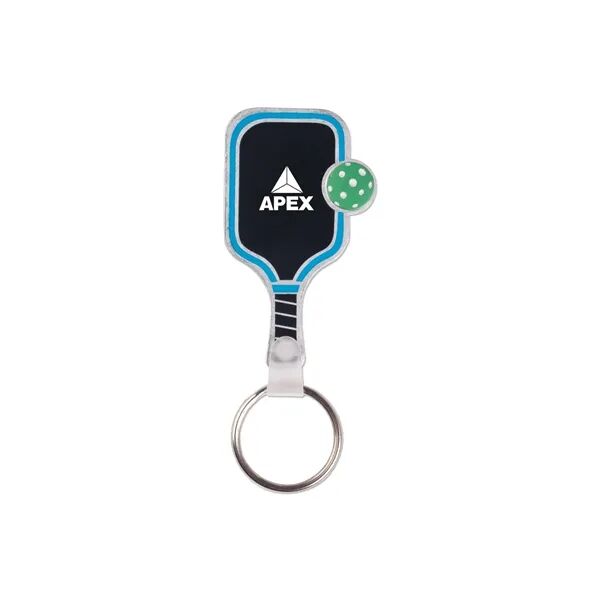 Main Product Image for Custom Logo Pickleball Paddle and Ball Keychain