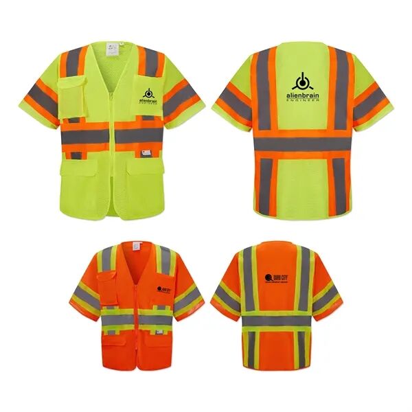 Main Product Image for Custom Printed 3M Reflective Brand 7 Pocket T-Shirt