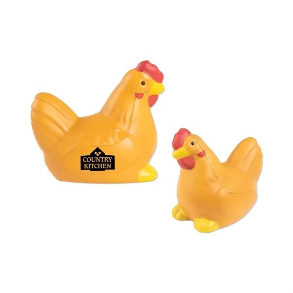 Main Product Image for Custom Logo Chicken Shaped Stress Reliever