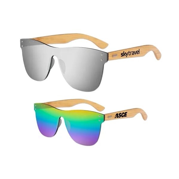 Main Product Image for Branded No Frame Bamboo Sunglasses
