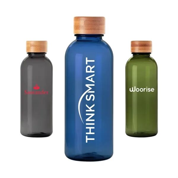 Main Product Image for Branded Acess rPET Bottle with Bamboo Lid 20 Oz