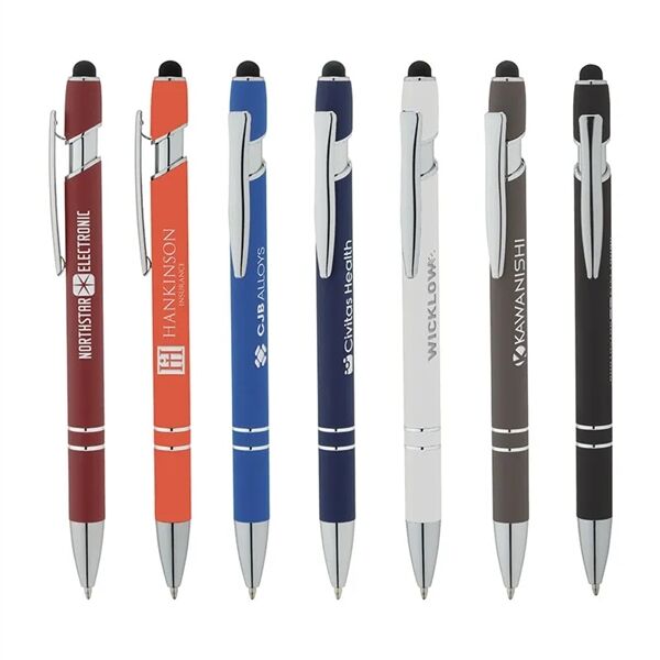 Main Product Image for Laser Engraved Denton Soft-Touch Pen w/ Stylus