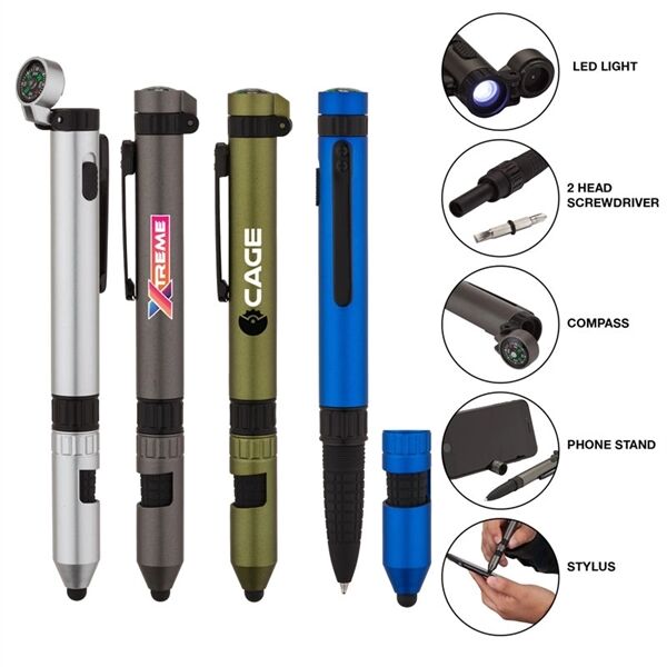 Main Product Image for Custom Printed Rainier Utility Pen w/Stylus