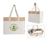 Buy Custom Printed Sophia Canvas Tote With Jute Trim