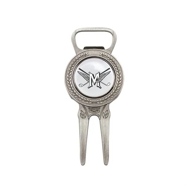 Main Product Image for Full Color Golf Divot Tool with Bottle Opener