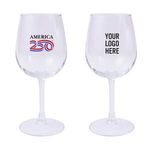 Buy Custom Printed America250 Full Color Wine Glass 12 Oz