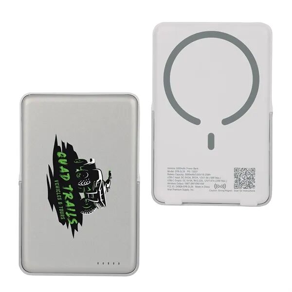 Main Product Image for Custom Printed Slimline 5000mAh 20W PD Aluminum Power Bank