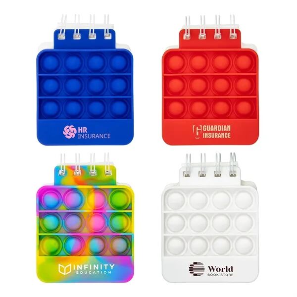 Main Product Image for Branded Square Spiral Notebook Push Pop