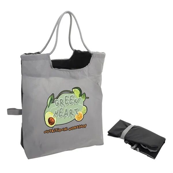 Main Product Image for Branded Boulevard Foldable Ripstop Tote with Cinch Cord Handles